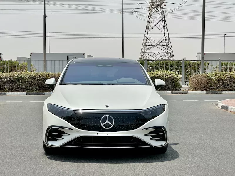 Mercedes EQS rental with driver